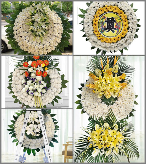 湖南永州零陵区富家桥镇古木头村花圈速递